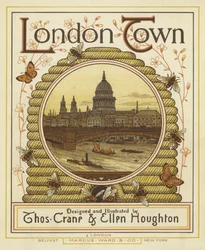 Uitzicht op de rivier de Theems met St. Paul