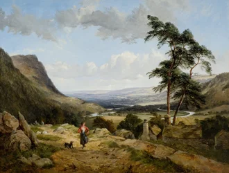 De vallei van Llangollen, Noord-Wales