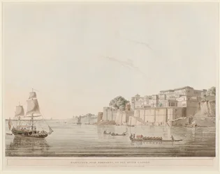 Ramnugur, nabij Bernares, aan de rivier de Ganges