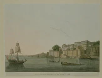 Ramnurgur, nabij Benares aan de rivier de Ganges, 1796