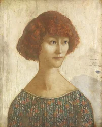 Donna Cristina (tempera  potlood op paneel)
