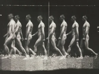 [Man Wandelt, Stroboscopische Fotografie], 1880s, gedrukt 1930s-40s