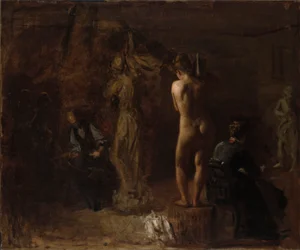 William Rush Snijdt Zijn Allegorische Figuur van de Schuylkill River, Studie