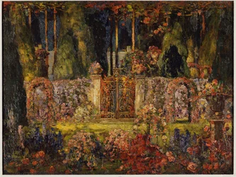 De poorten van het landhuis