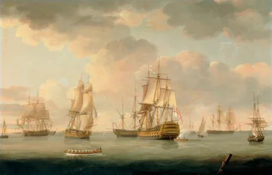 Britse oorlogsschepen bij Spithead