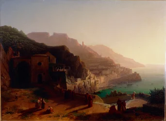 Zicht op Amalfi en de Amalfikust