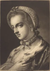 Imaginair portret van een Engelse schoonheid