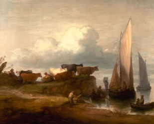 Een kustlandschap