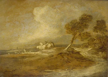 Een landschap met ruiters
