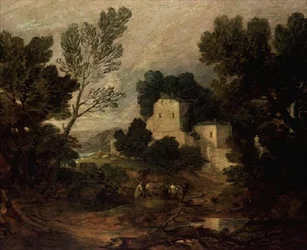 Een romantisch landschap