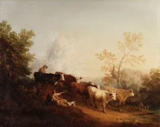 Avond; Een Landschap met Terugkerend Vee