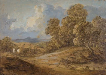 Bosrijk Landschap met Figuren te Paard, 1785-1788