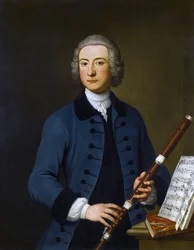 Lewis Christian Austin Granom (1722-1763) was een 18e-eeuwse muzikant, trompettist en fluitist door Thomas Gibson