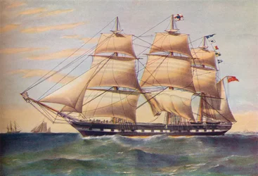 Clipper Schip, Sussex, ca. 1853