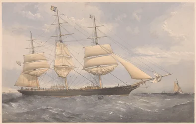 Het klipperschip Norman Court, ca. 1868-74