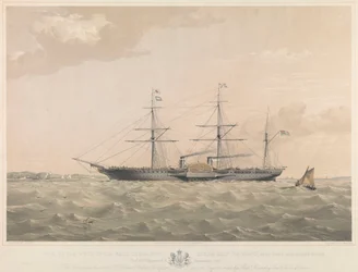 Het stoomschip 