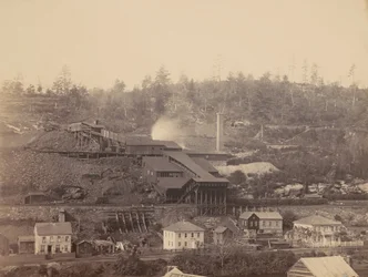 De breker van Eaton en Co., Archibald, Del.  Hudson Canal Co.,c. 1863-1865 (foto)