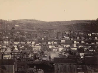 Honesdale, Sectie 4, Del.  Hudson Canal Co, ca. 1863-1865 (foto)
