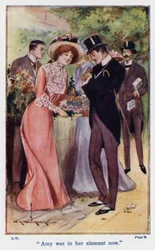 Illustratie voor Goede Vrouwen door Louisa M Alcott (kleurenlitho)