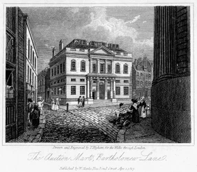 De Veiling Mart, Bartholomew Lane, City of London, 1817