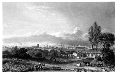 Uitzicht op Manchester, 1844