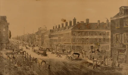 Broadway, New York, 1836 (met Webb