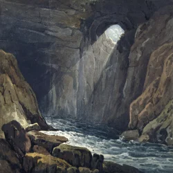 Interieur van de grot bij Porth yr Ogof