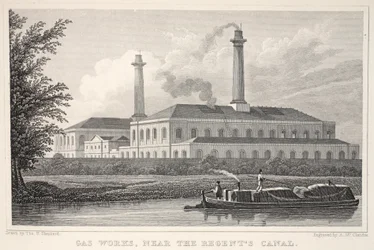 Gasfabrieken, nabij het Regents Canal, uit 