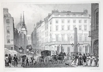 Ludgate Hill, vanaf Fleet Street, uit 