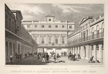 N.W. Uitzicht op de London Horse and Carriage Repository, Gray