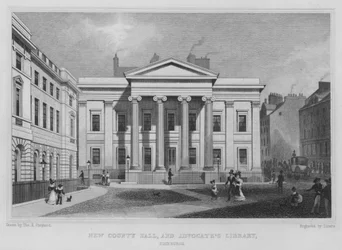 Nieuw County Hall, en Advocatenbibliotheek, Edinburgh