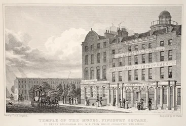 Temple of the Muses, Finsbury Square, uit 