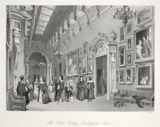 De Schilderijengalerij in Buckingham Palace, uit 