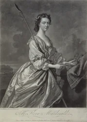 Flora MacDonald (1722-90), gegraveerd door J. Faber, 1747