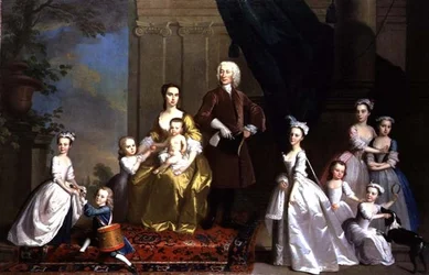 De familie Radcliffe, c.1738-42