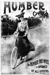 Advertentie voor Humber-fietsen
