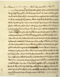 Handtekeningbrief als Amerikaanse minister in Frankrijk, aan Dr. John Page