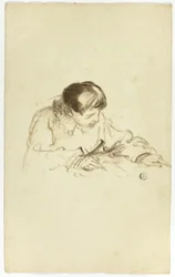 Jongen die Schrijft of Schetst