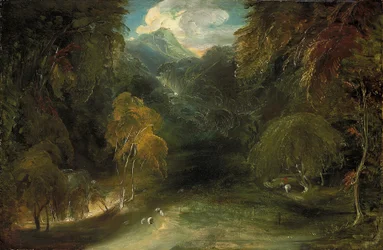 Een uitzicht op Dovedale richting Thorpe Cloud