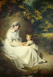 Lady Mary Templetown en haar zoon, 1802