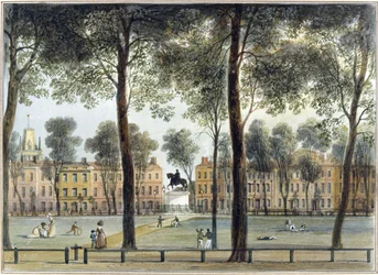 Queen Square, kijkend naar het zuidoosten