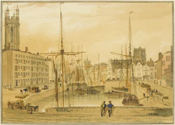 Uitzicht vanaf de Stenen Brug, Hoofd van de Kade (St Giles