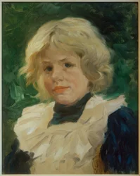 Portret van een blond meisje
