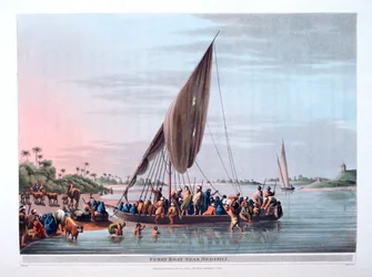 Veerboot bij Nedssili, 1801