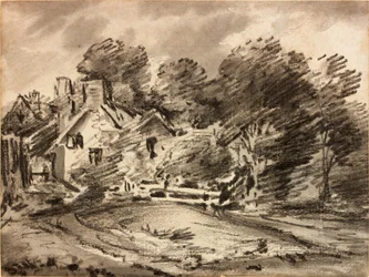 Landschap met Huisje