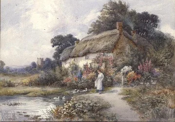 Rieten huisje, Ringwood, Hampshire