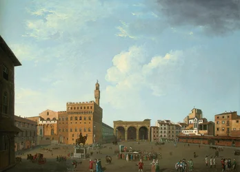 Uitzicht op de Piazza della Signoria, Florence