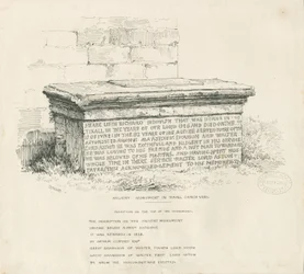 Tixall Kerkhof - Grafsteen