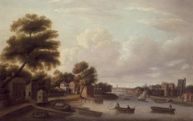 Uitzicht op de Theems bij Lambeth Palace