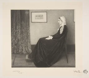 Compositie in grijs en zwart: portret van de moeder van de kunstenaar, 1892.